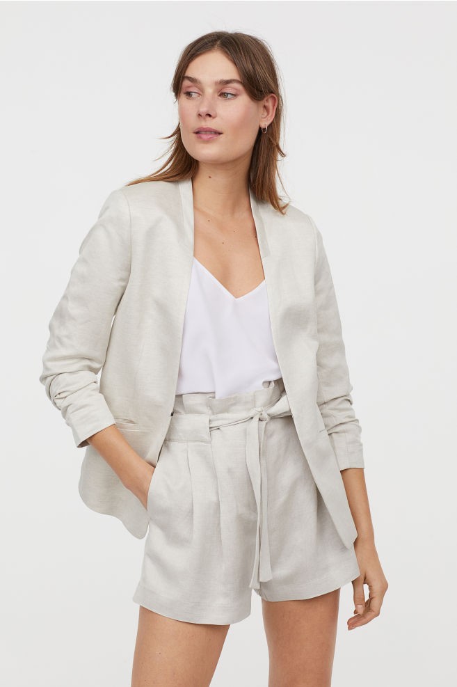 Linen-blend Jacket | H&M (US + CA)