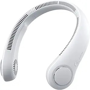 JISULIFE Portable Neck Fan, Hands-Free Bladeless, 5 Speeds, 4000 mAh Battery Operated Wearable Pe... | Amazon (US)