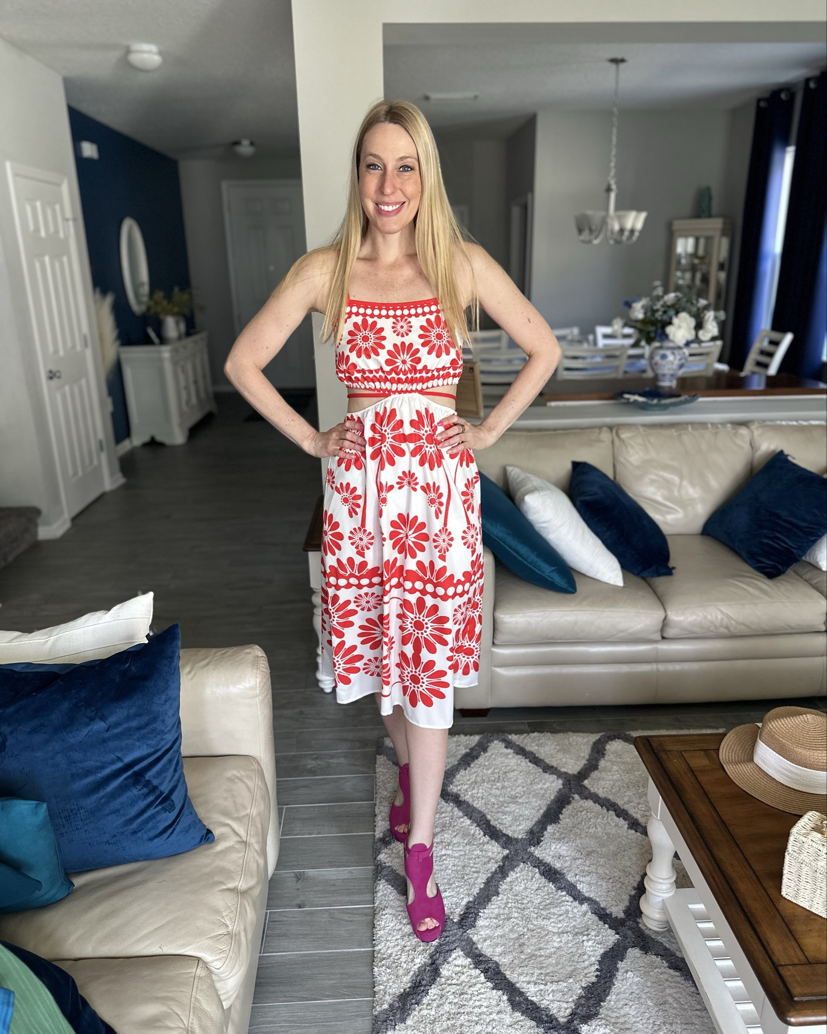 Summer fun dress 
❤️ i love the cute cut out in the sides  
❤️perfect for a summer vacation 
❤️ I am wearing size small, fits true to size, I am 5’10”
❤️ Amazon fashion, Amazon under $50 find

#LTKTall #LTKFestival