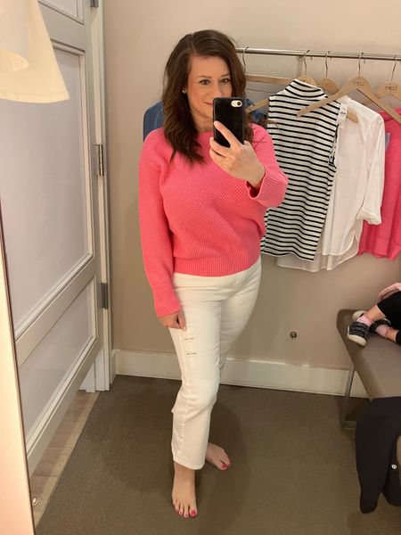 Loft sale
Loft, sale, loft style, petite, midsize, spring style, pink, weekend, casual style, white denim, travel outfit, vacation, spring break, pink sweater, high waisted denim

29 petite/8 petite in denim
Medium Petite in sweater 

#LTKfindsunder100 #LTKmidsize #LTKsalealert
