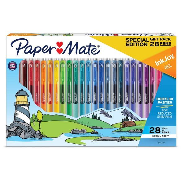 Paper Mate Ink Joy 28pk Gel Pens 0.7mm Holiday Pack Multicolored | Target