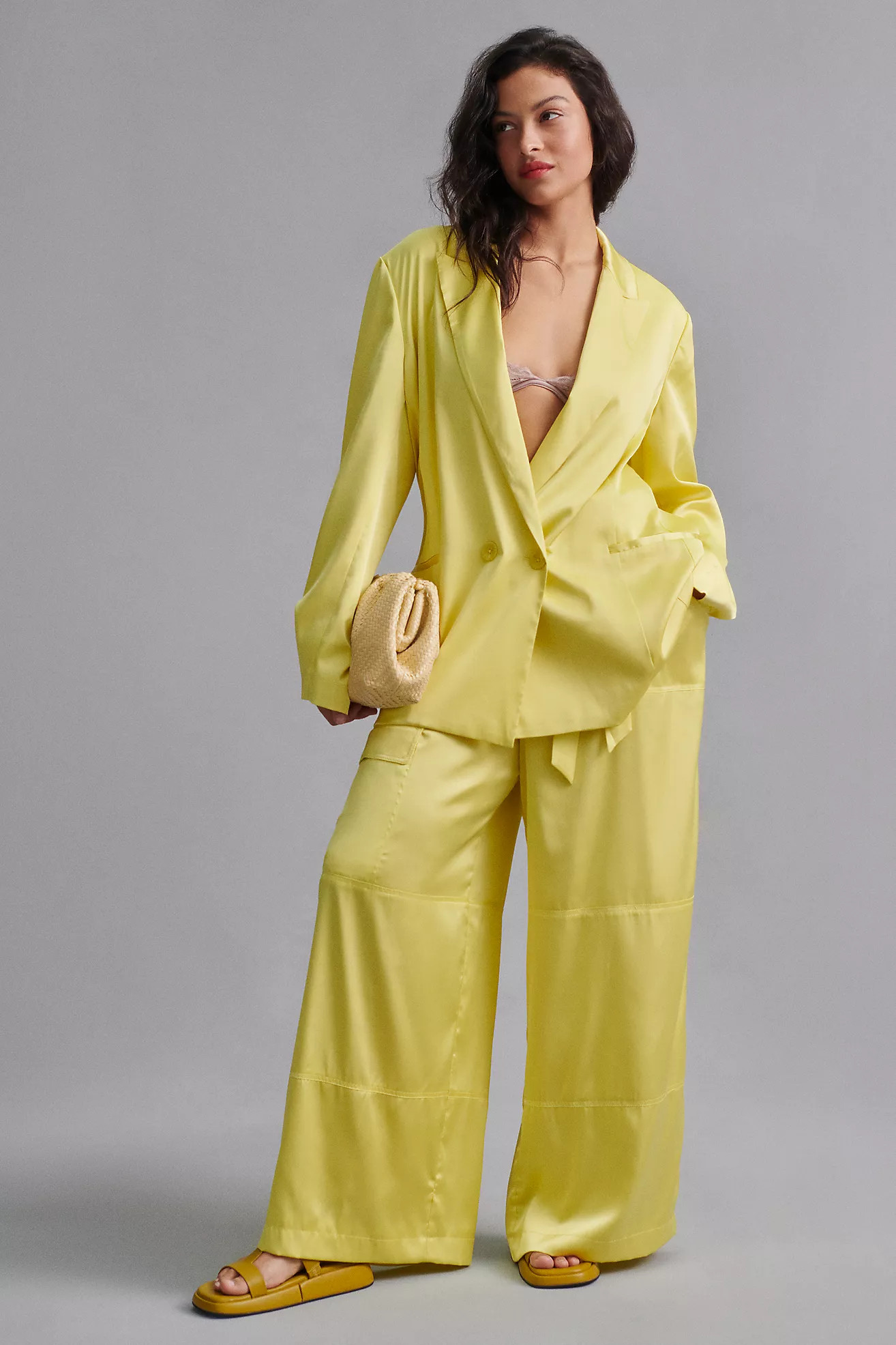 Hutch Satin Blazer | Anthropologie (US)