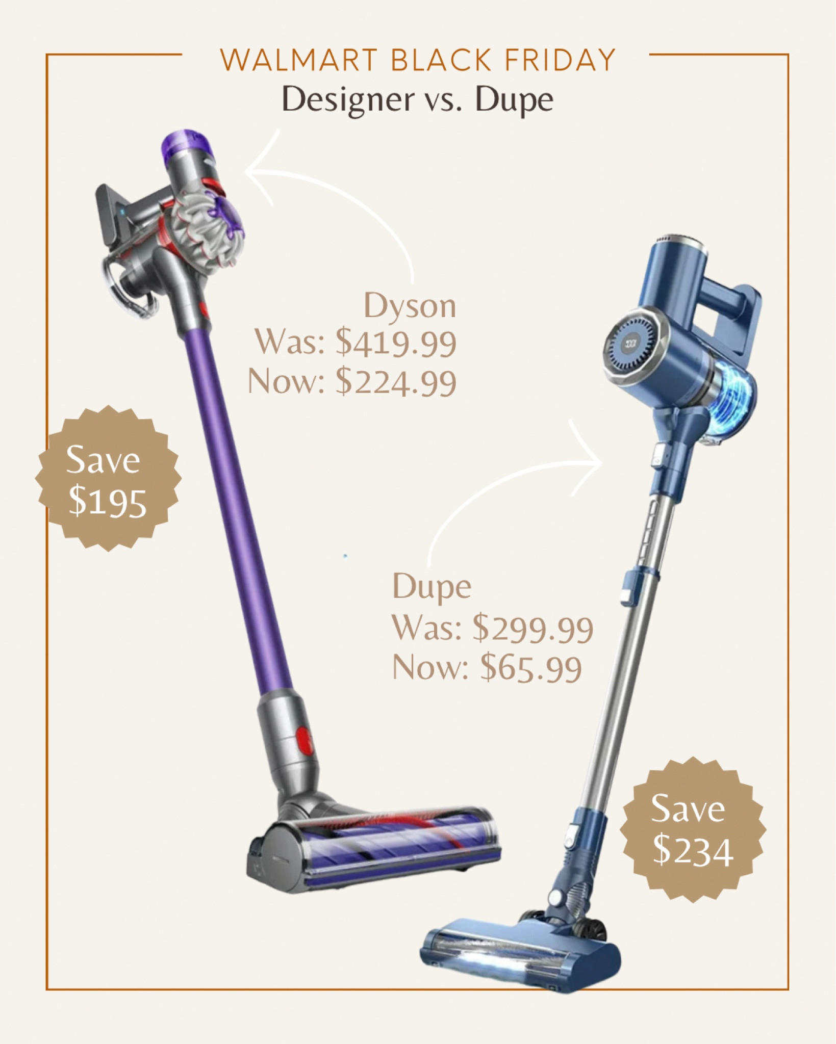 Sale Alert🚨 
Designer vs. Dupe cordless Vacuum 


#BlackFriday #Sale #Dyson

#LTKhome #LTKCyberWeek #LTKsalealert