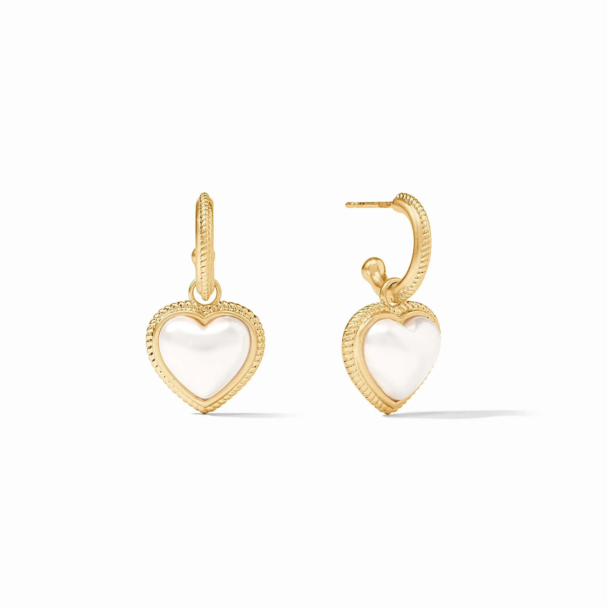 Heart Hoop & Charm Earrings | Julie Vos | Julie Vos