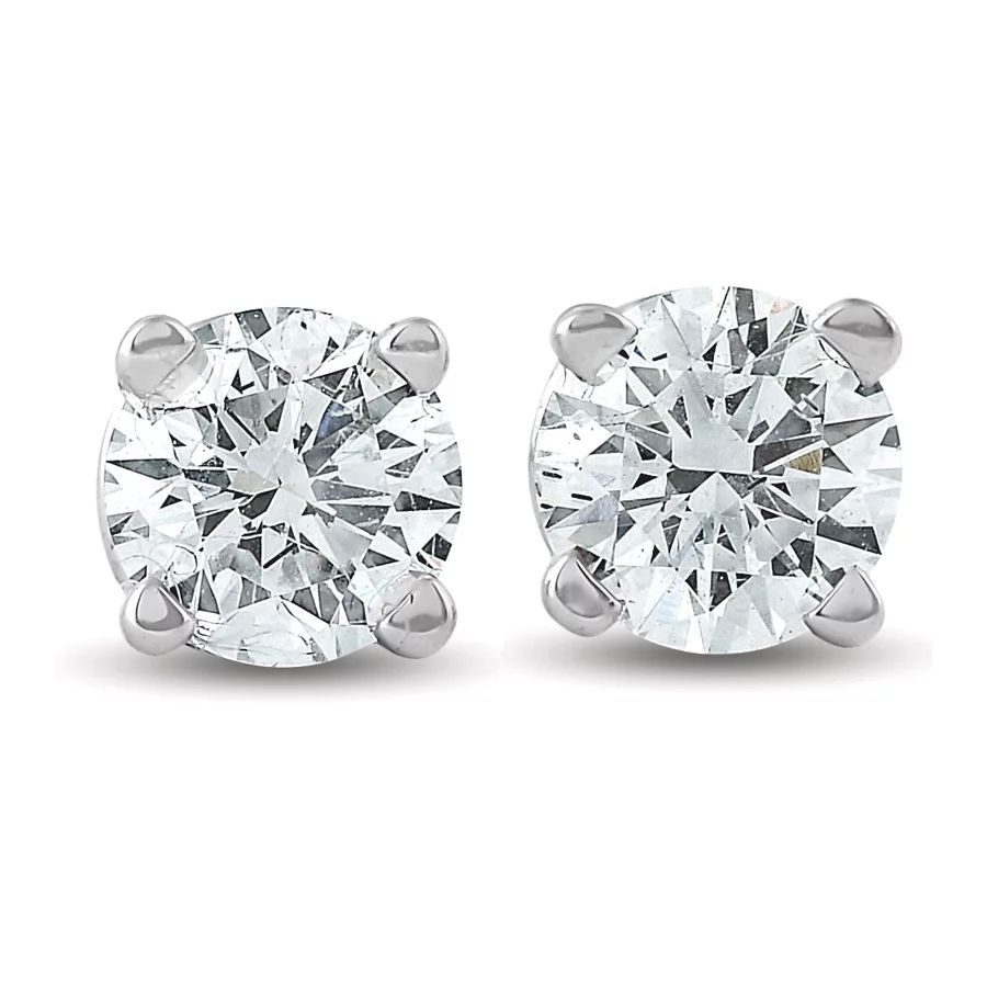 1/3 ctw 14k White Gold Diamond Stud Earrings - Walmart.com | Walmart (US)