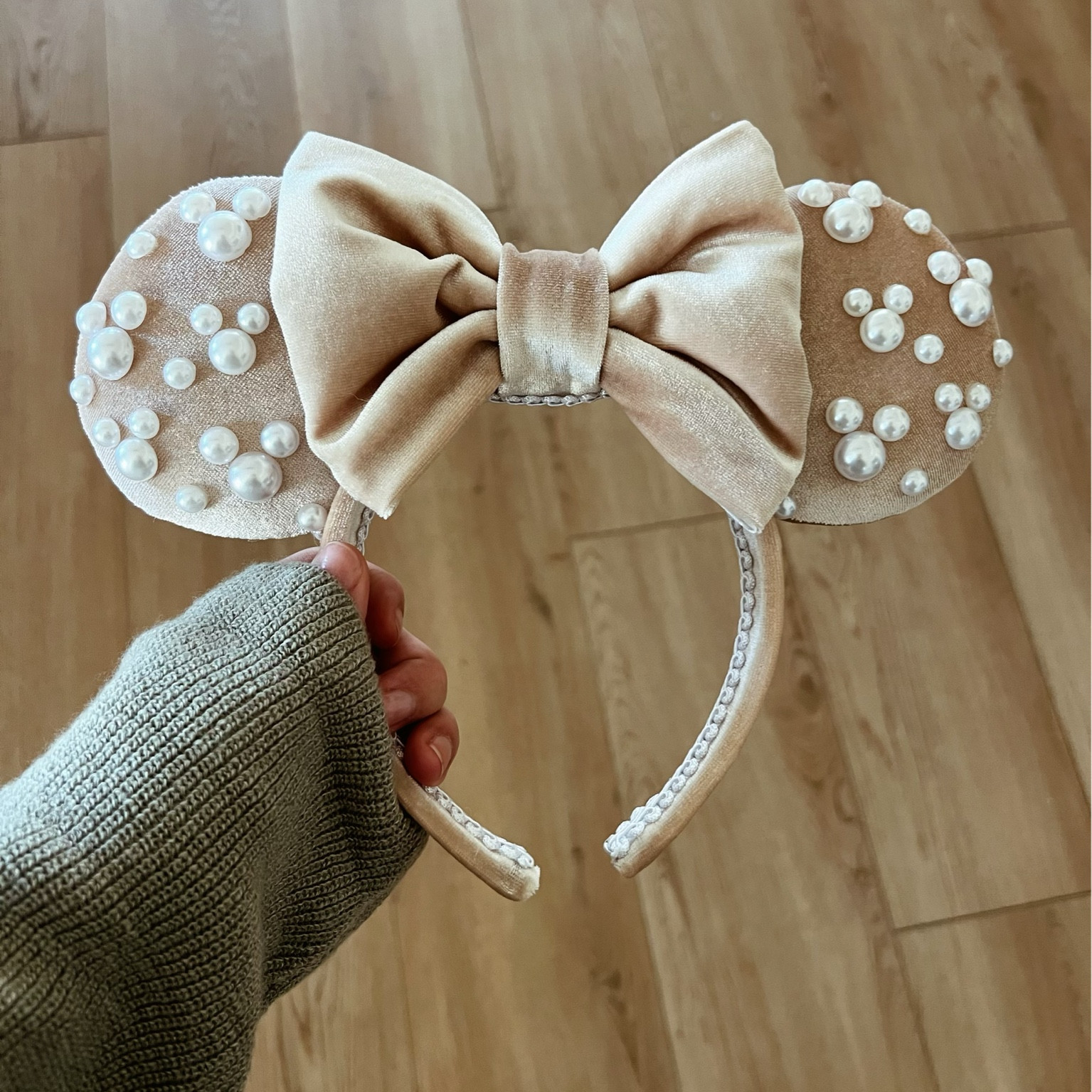 LV DESIGN BLUE Mickey Mouse Bow Girl Minnie Ears Disney Parks Headband