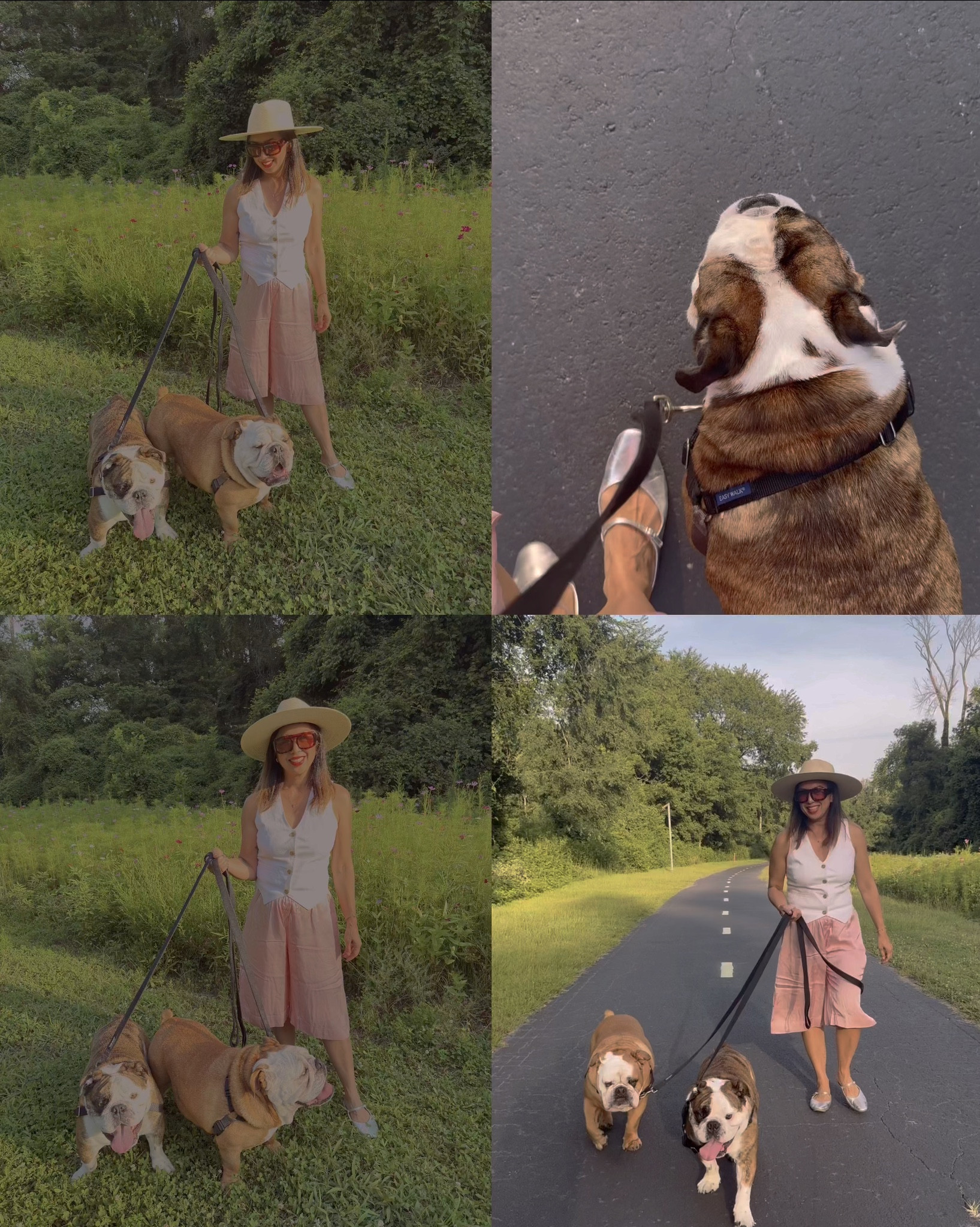 Summer dog walks hit different with silk shorts and linen vests  

#LTKStyleTip #LTKSummerEdit #LTKOver40
