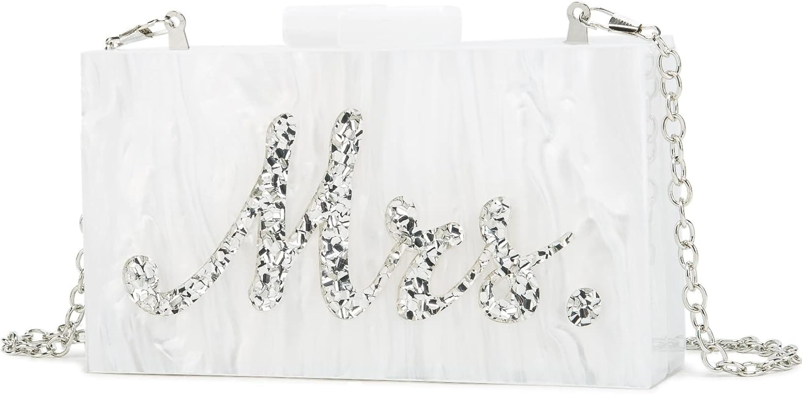 MRS Clutch Purse Women Evening Handbag Acrylic Clutch Bag for Bride Party | Amazon (US)