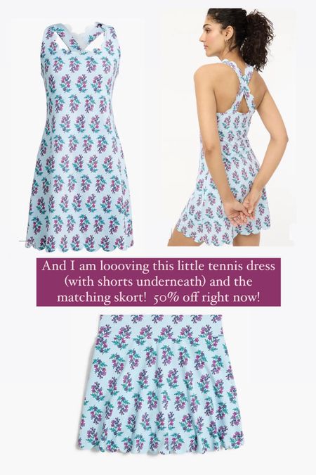 The cutest tennis dresses and skorts!  All 50% off!!