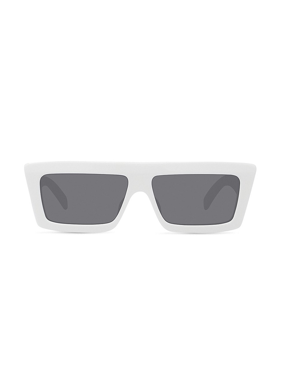 Women's 57MM Rectangular Sunglasses - White | Saks Fifth Avenue