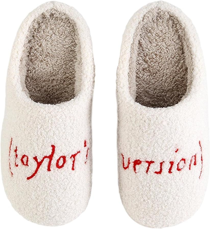 1989 Taylor Slippers For Women Men,Cute Comfy Bedroom Slippers,Fall Home Slippers House Slippers,... | Amazon (US)