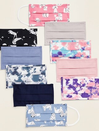 Variety 10-Pack of Triple-Layer Cloth Face Masks for Kids | Old Navy (CA)