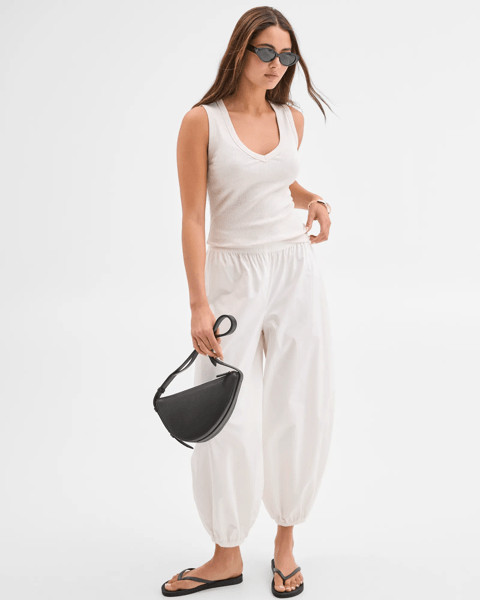 Lily Loves Australian Cotton Poplin Balloon Pants - White | Target AU