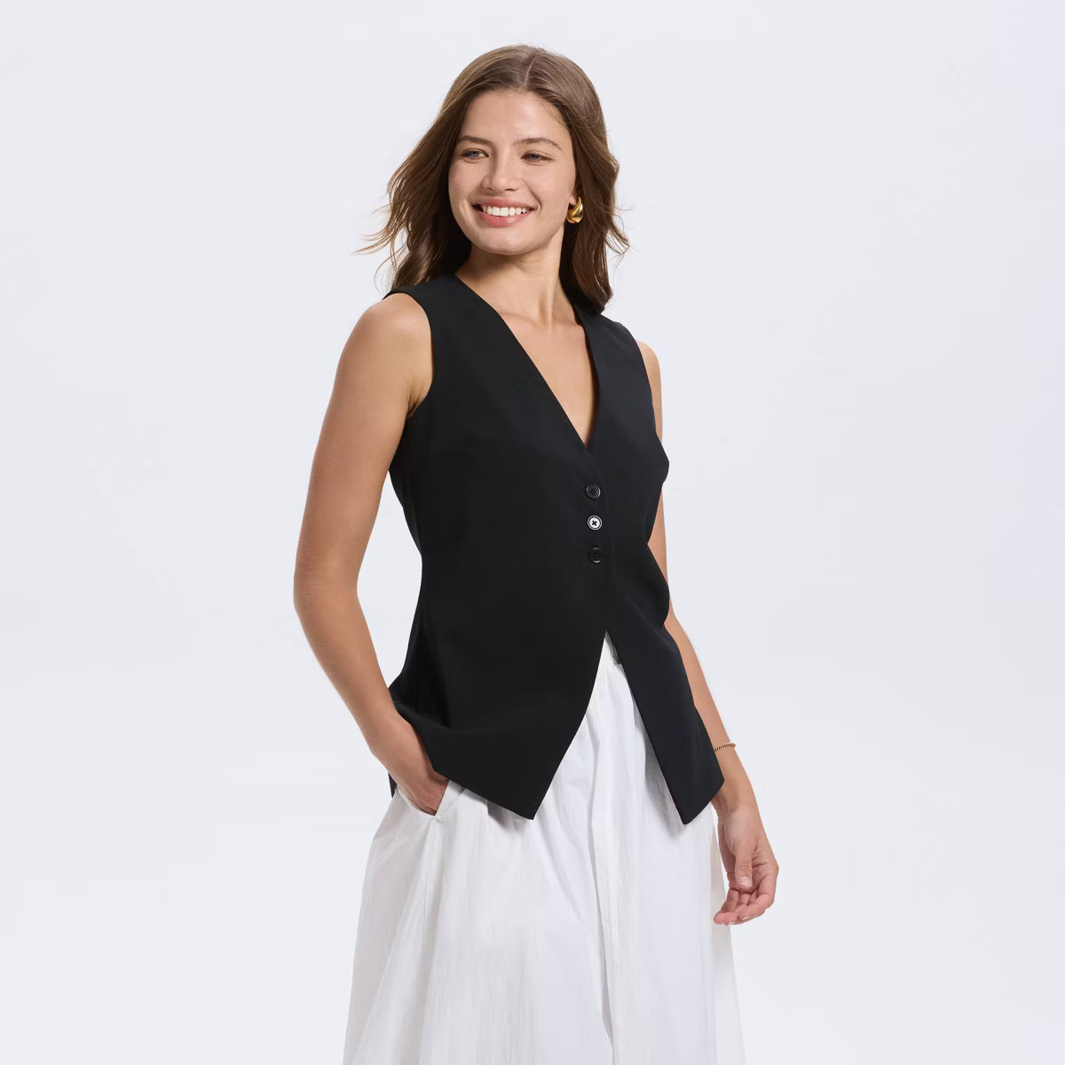 Women's V-Neck Suit Vest - A New Day™ | Target