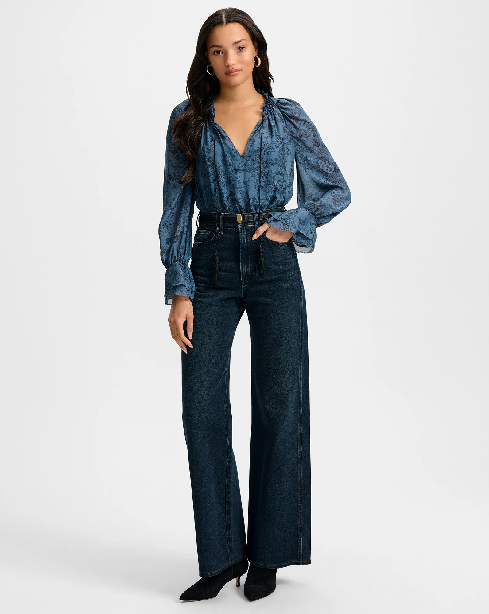Taylor Wide-Leg Jean | Veronica Beard