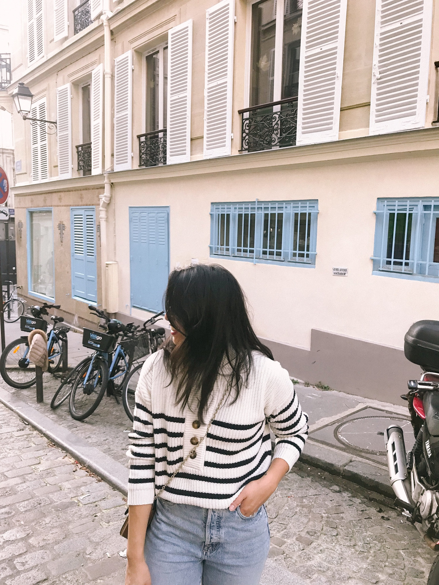 Barton striped sweater. Love this chunky knit sweater. It’s from sezane and the button detailing makes it so chic. Paired it with my favorite straight leg jeans. The perfect Paris outfit for exploring. 

Fall sweater 
Winter sweater 
Casual style 
Parisian style 


#LTKeurope #LTKstyletip