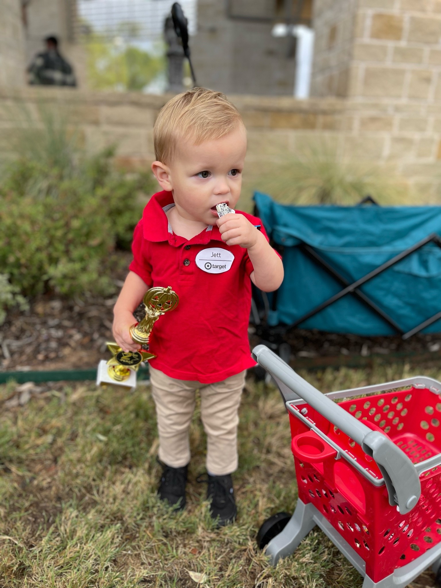 Toddler boy last minute diy Halloween costume idea! Target employee 🎯

#LTKbaby #LTKHalloween #LTKkids