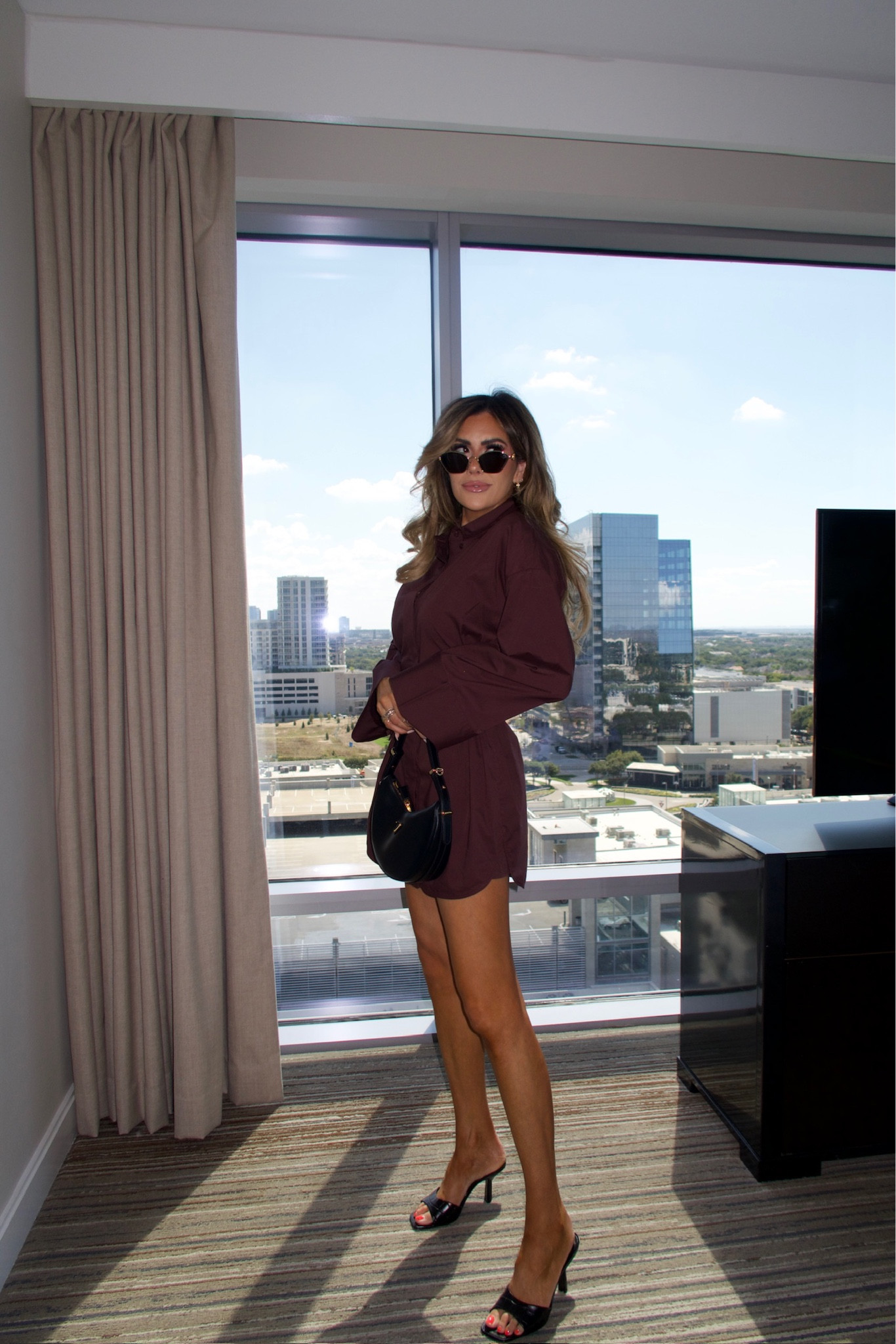 Wearing a size small in the dress! 
@saks #saks #sakspartner 

Fall fashion, summer fashion, date night outfit, Prada bag, saks finds, staud dress, fall dress, black heels, Emily Ann Gemma 

#LTKStyleTip