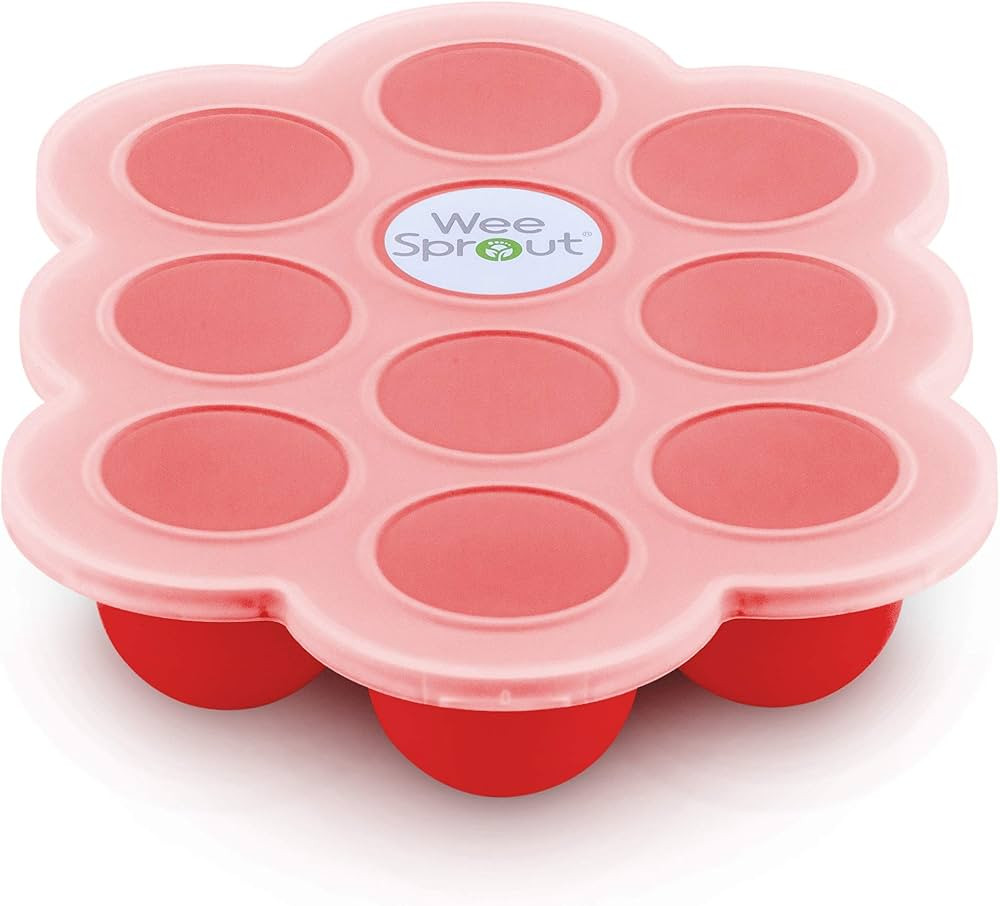 WeeSprout Silicone Baby Food Freezer Tray with Clip-on Lid Perfect Storage Container for Homemade... | Amazon (US)