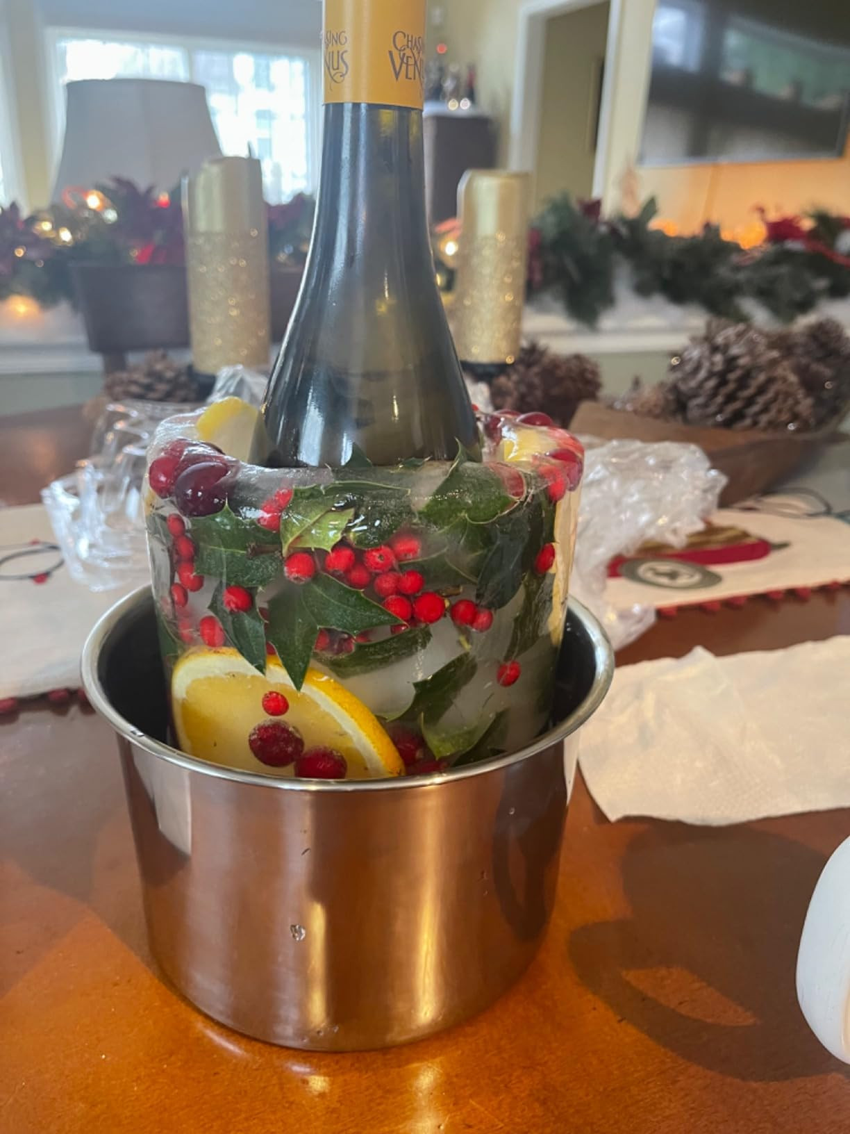 Ice Mold,Ice Bucket Mold, Ice Mold Wine Bottle Chiller,DIY Ice Bucket Mold for Wine Champagne and... | Amazon (US)