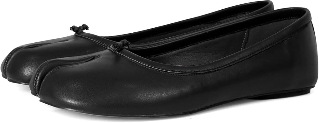 VBDB Tabi Ballet Flats Shoes for Women Rounde Toe Wide Width Split Toe Low Heel Comfortable Flats... | Amazon (US)