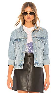 superdown Pearl Denim Jacket in Light Blue Wash from Revolve.com | Revolve Clothing (Global)