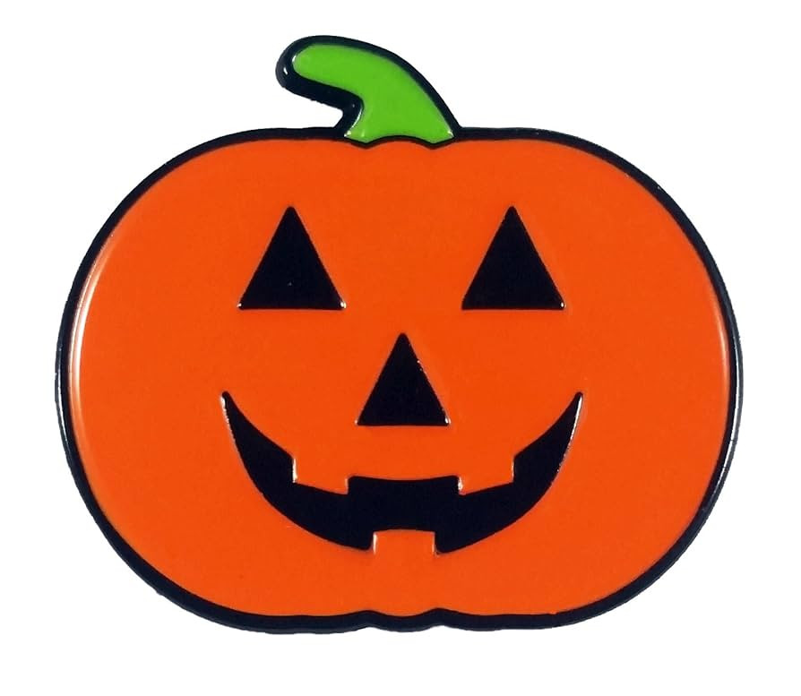 Milk Mug Designs Smiling Jack'O Lantern, Happy Halloween Pumpkin Enamel Pin | Amazon (US)