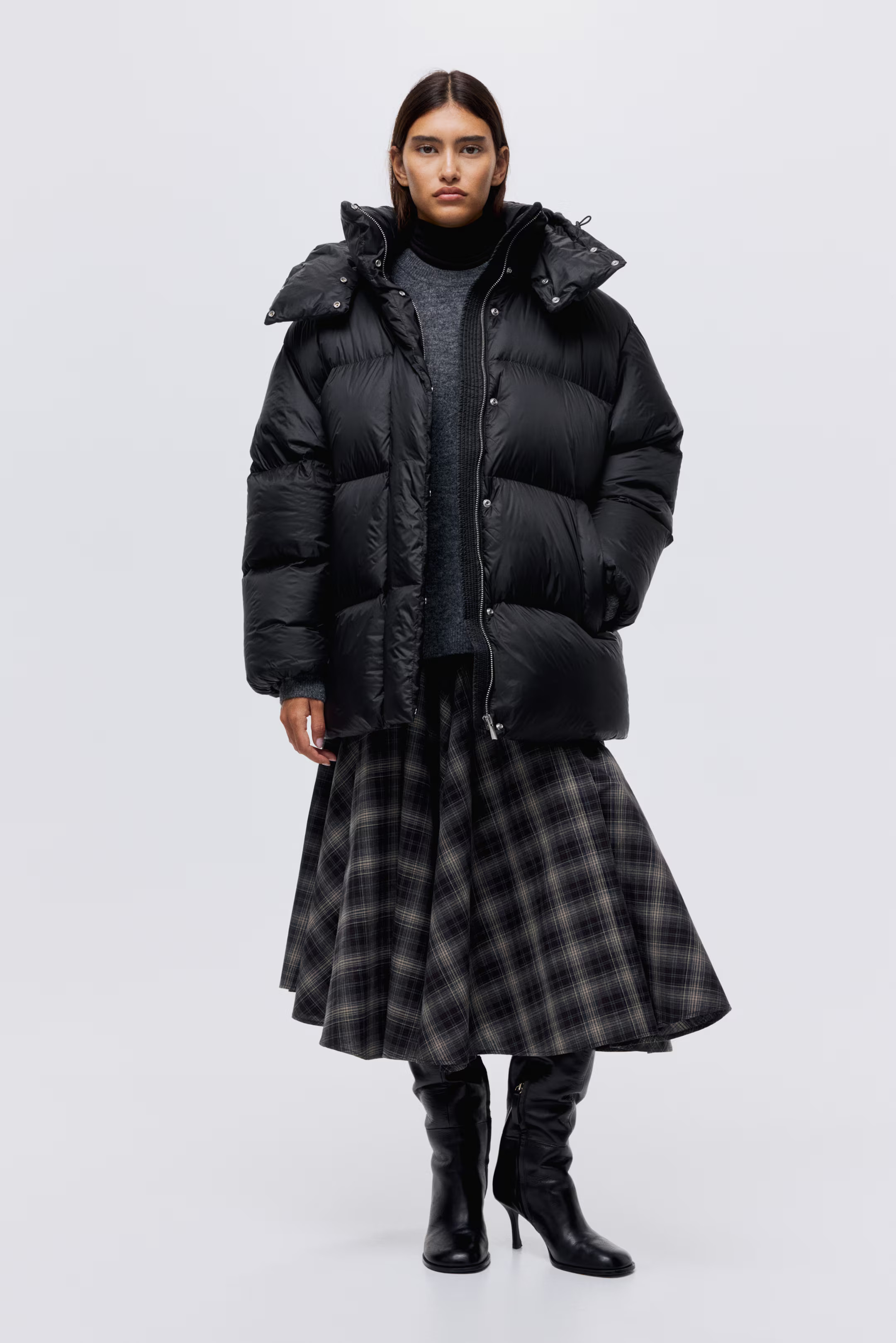 Hooded down puffer jacket | H&M (UK, MY, IN, SG, PH, TW, HK)