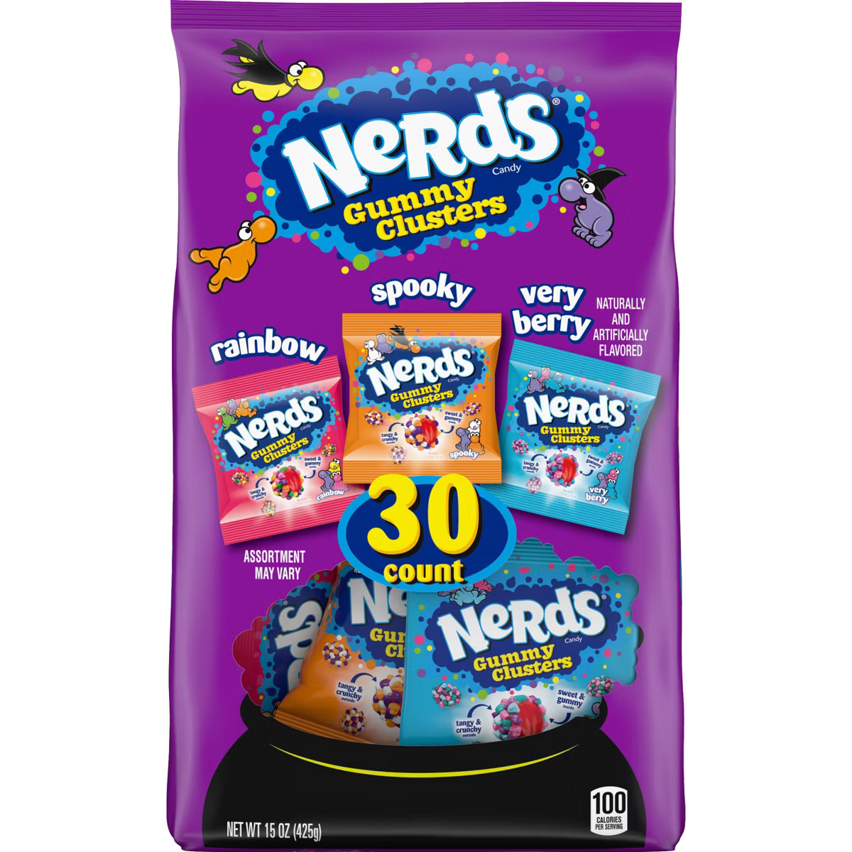 Nerds Halloween Gummy Clusters Variety Mix - 15oz/30ct | Target