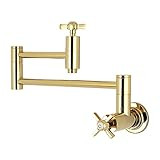 KINGSTON BRASS KS8102ZX Millennium Pot Filler, Polished Brass | Amazon (US)
