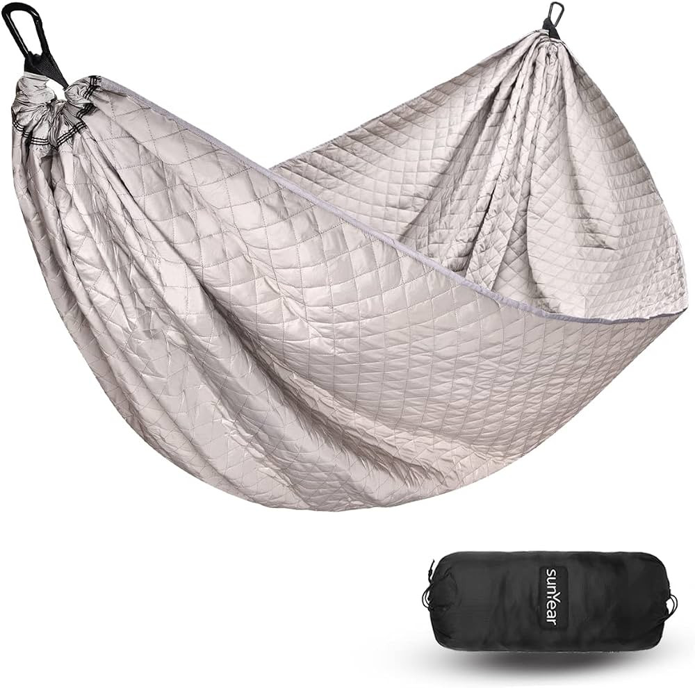 Sunyear Camping Hammock 4 Season Quilted Winter Hammock- Cozy and Durable, Best for Cold Weather | Amazon (US)