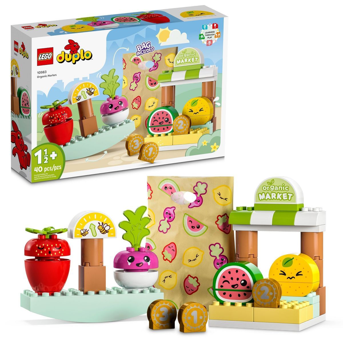 LEGO DUPLO My First Organic Market Toddler Toys 10983 | Target