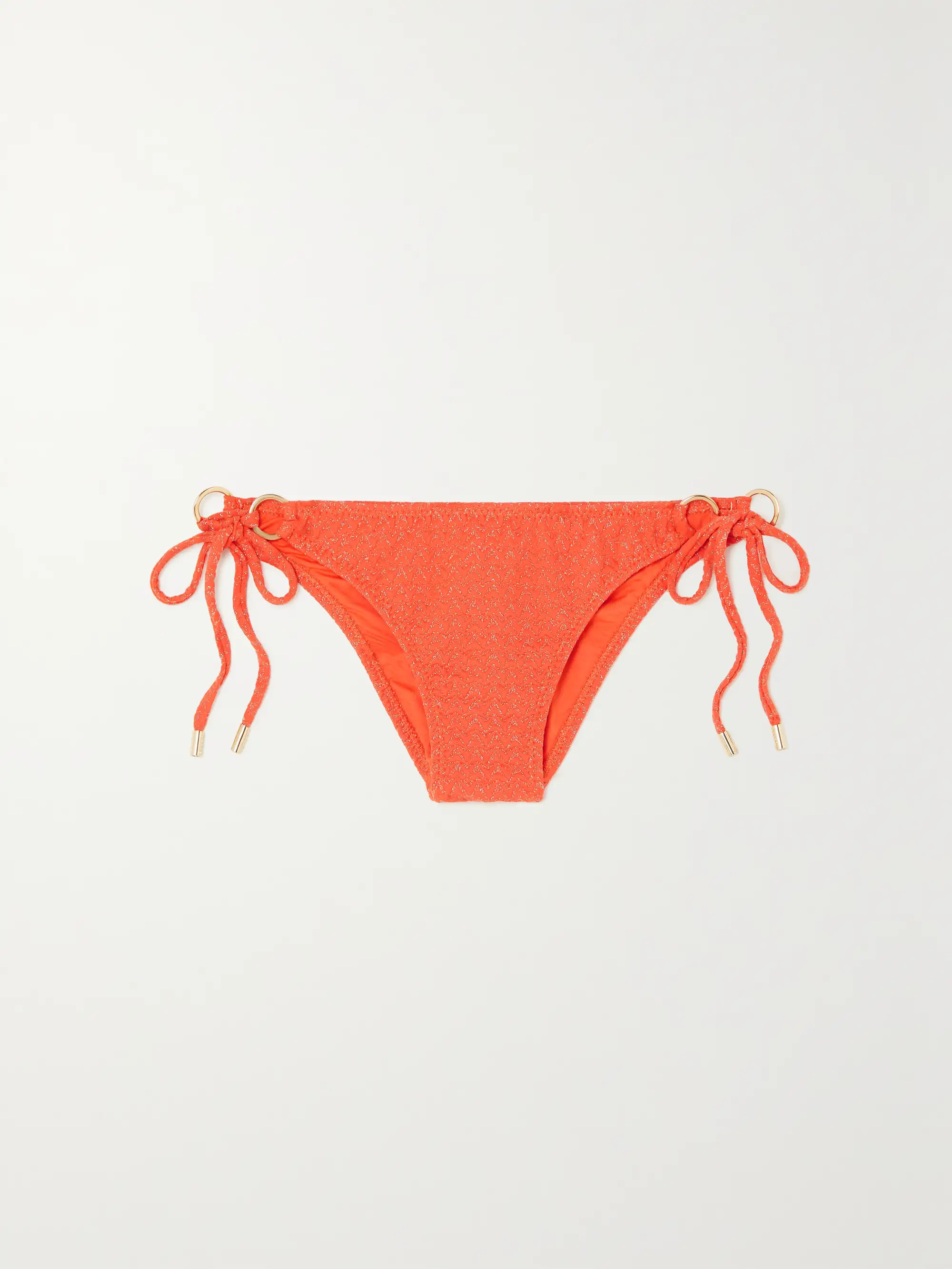 Venice metallic textured bikini briefs | NET-A-PORTER (US)