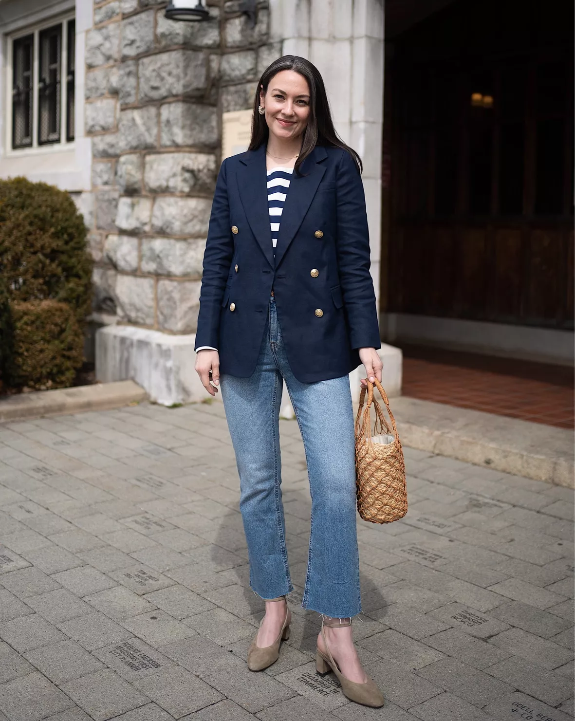 Outfit from last week sporting my new bag. @JCrew blazer and shoes
