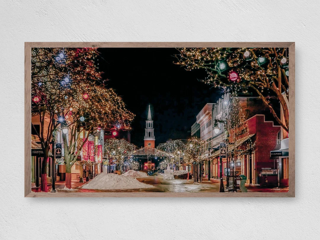 Samsung Frame TV Art Christmas, Christmas Village, Instant Download, Winter, Christmas, Frame TV ... | Etsy (US)