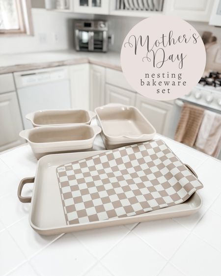 Upgrade Mom’s cookware with this 4-piece baking set from Amazon. It comes with a silicone mat for easy cleaning after sheet pan meals or baking cookies. And the sheet pan also doubles as a griddle!

#LTKhome #LTKGiftGuide #LTKSeasonal