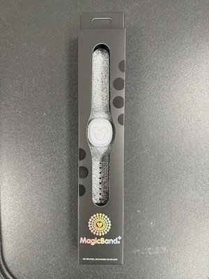 New Disney MagicBand+ Disney Mickey Mouse Silver Sparkle Glitter Unopened Box | eBay US