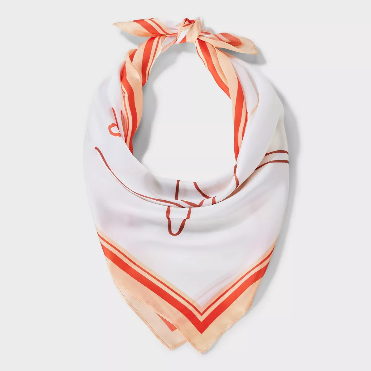 Women's Coastal Pattern Scarf - A New Day™ Orange | Target