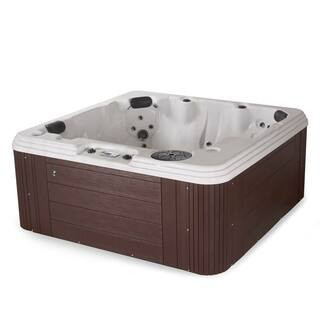 Osprey Harmony LS 6-Person 50-Jet, 86-Port Lounger 240V Hot Tub with Bluetooth Stereo, Stainless Steel Jets and Heater | The Home Depot