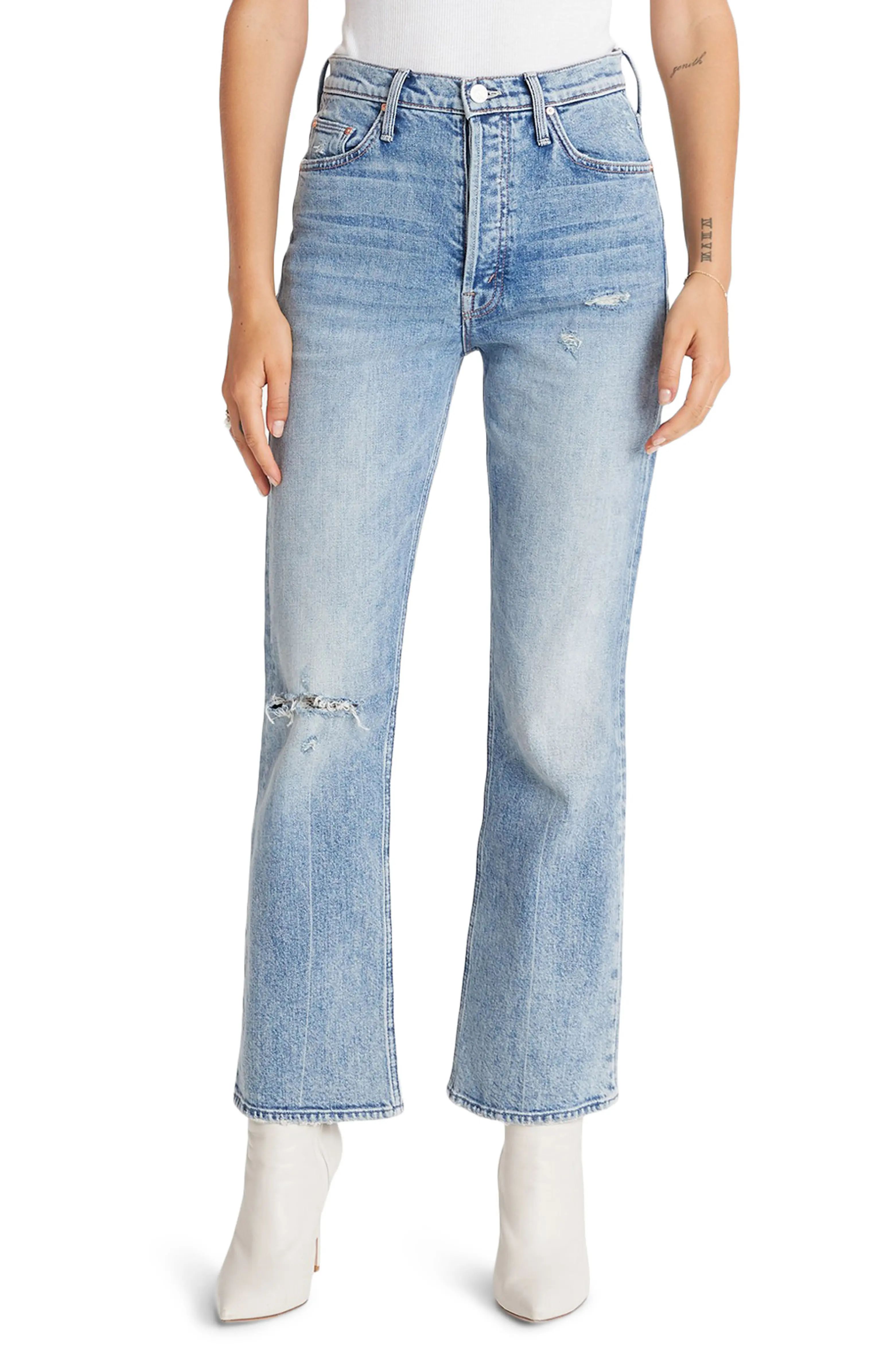 MOTHER The Tripper High Waist Crop Bootcut Jeans (Thanks Again) | Nordstrom | Nordstrom