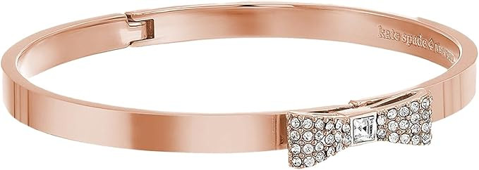 Kate Spade Ready Set Bow Bangle Bracelet (Rose Gold Tone) | Amazon (US)