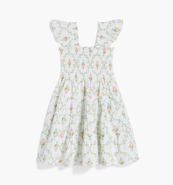 The Tiny Ellie Nap Dress - Pastel Trellis | Hill House Home