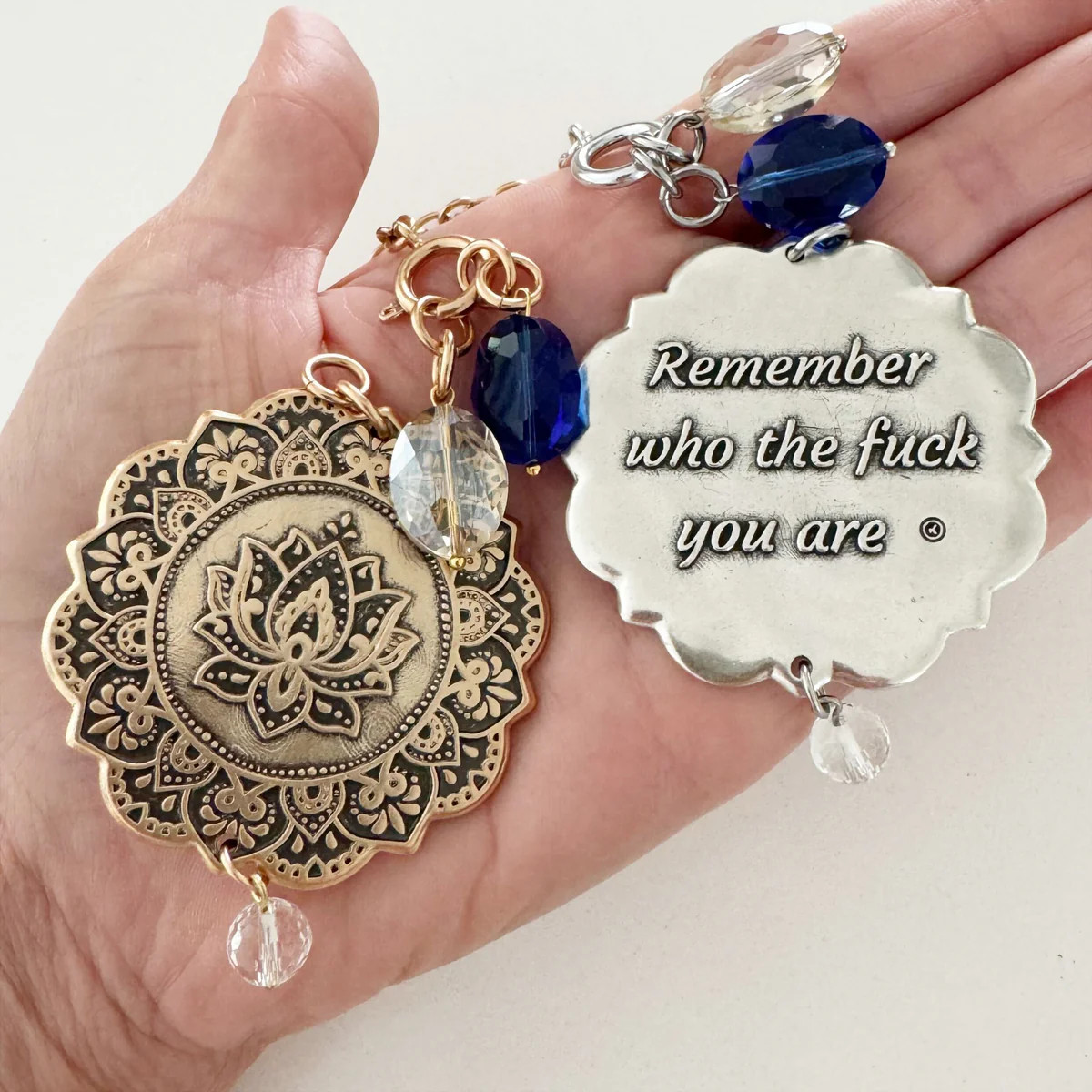 REMEMBER WHO THE FUCK YOU ARE | LOTUS | Interchangeable Versa | Katia Designs