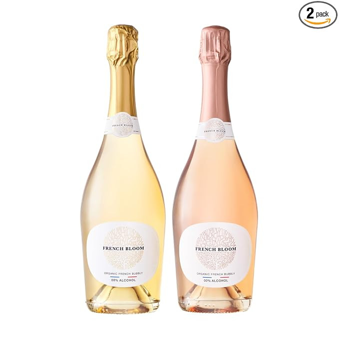 French Bloom Duo Set (1 Bottle Le Blanc, 1 Bottle Le Rosé) 0.0% Alcohol-Free Sparkling Wine, 750... | Amazon (US)