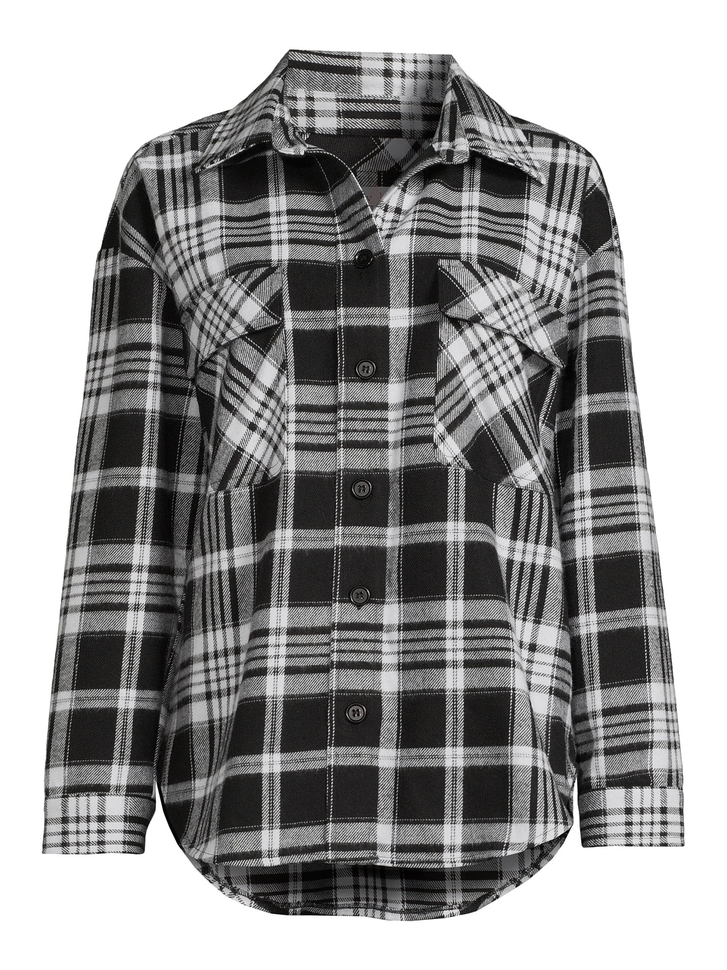 Liv & Lottie Juniors' Plaid Shacket - Walmart.com | Walmart (US)