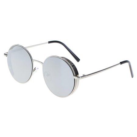 KSDLD Classic Retro European Men Women Punk Sunglasses Metal Round Frame Eyewear | Walmart (US)