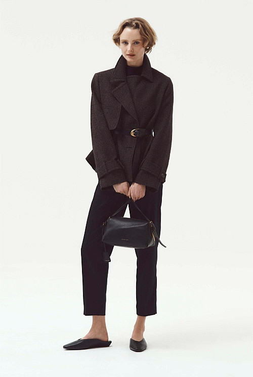 Check Wool Trench | Country Road