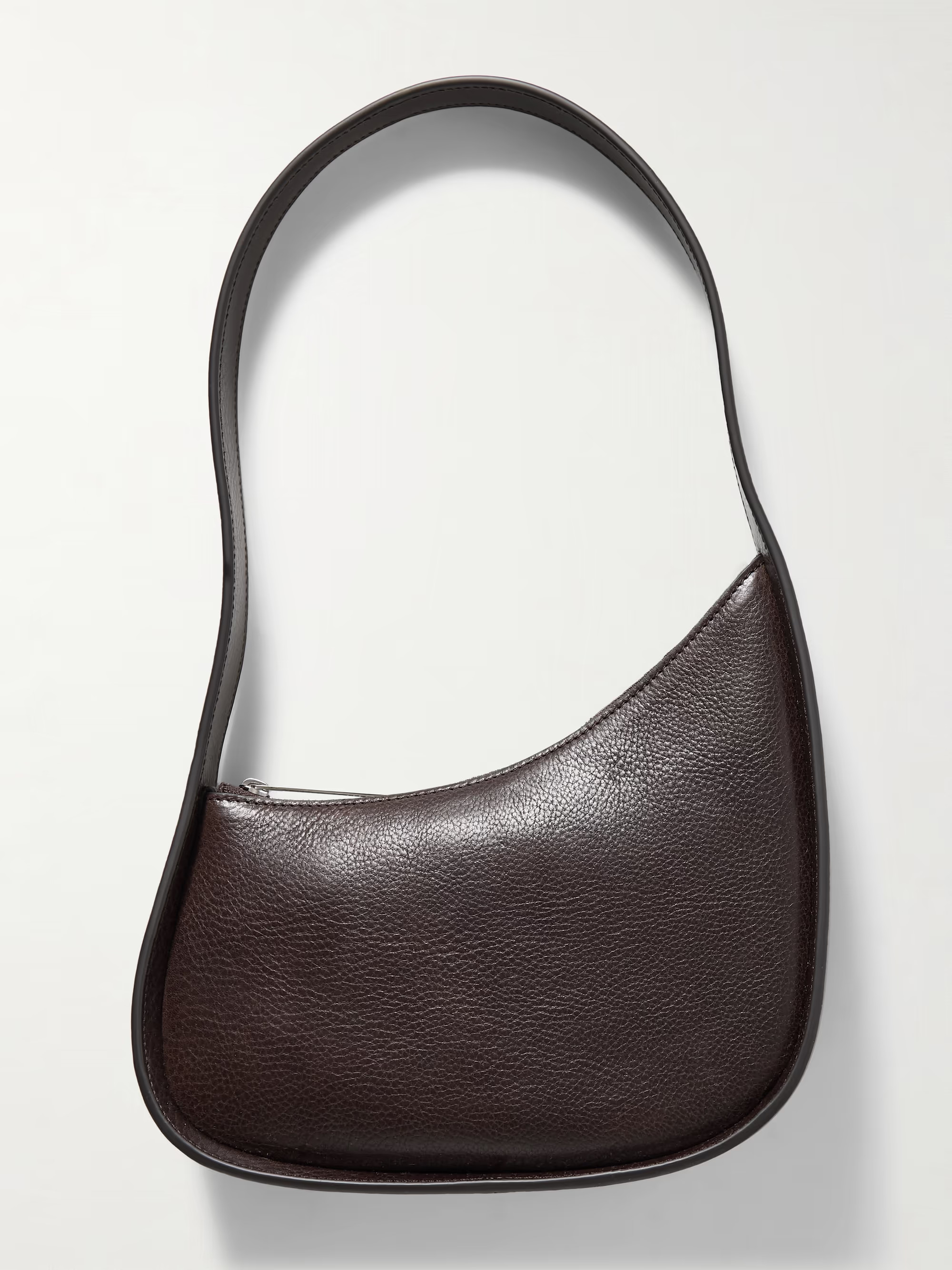 Half Moon textured-leather shoulder bag | NET-A-PORTER (US)