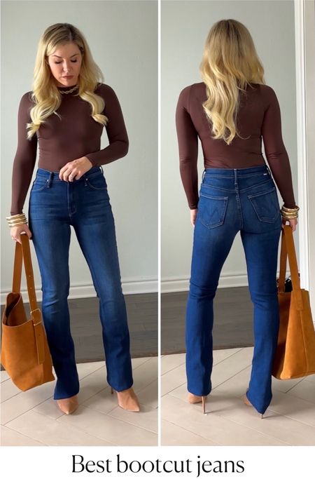 Jeans
Denim
Bootcut jeans
Tote bag 
Spring Outfit 
#LTKitbag

#LTKSeasonal