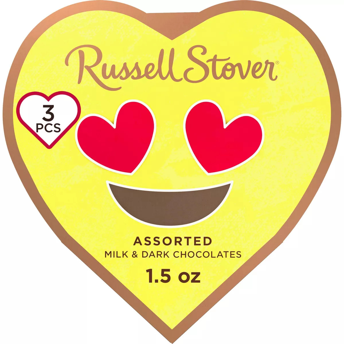 Russell Stover Valentine's Assorted Chocolates Conversation Heart - 1.5oz (Packaging May Vary) | Target